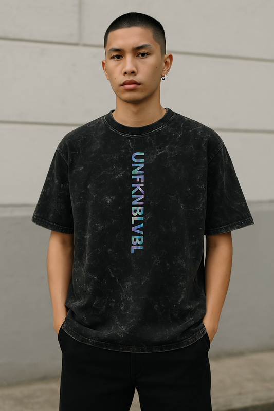 UNFKNBLVBL Acid Washed Oversized Tee