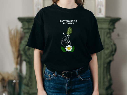 Flowers Oversized Terry T-Shirt